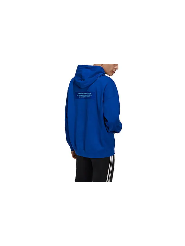 Толстовка adidas originals Big Trfl Logo Pattern Sports Blue — изображение 2 из 3, синий