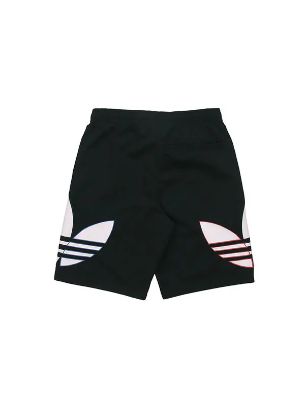 Шорты оригинальные мужские трехцветные с логотипом dri fit тренировочные спортивные шорты Adidas — изображение 2 из 4, черный