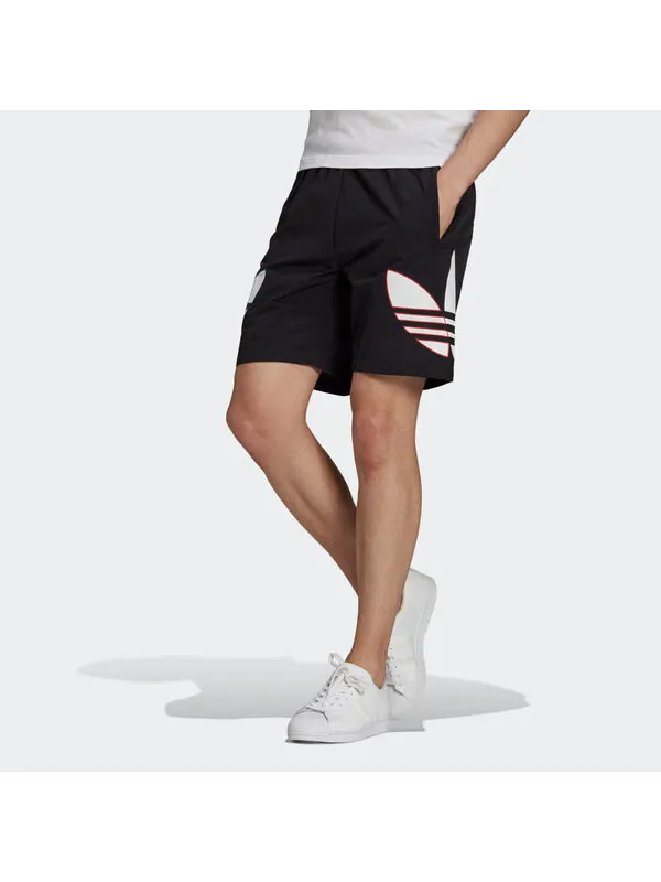 Шорты оригинальные мужские трехцветные с логотипом dri fit тренировочные спортивные шорты Adidas — изображение 3 из 4, черный
