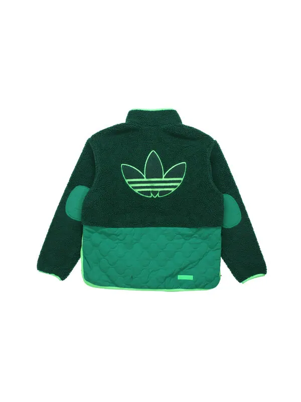 Куртка adidas originals Big Trfl Sherpa Outdoor Sport Casual Stitching Stand-collar Jacket Men's — изображение 2 из 4