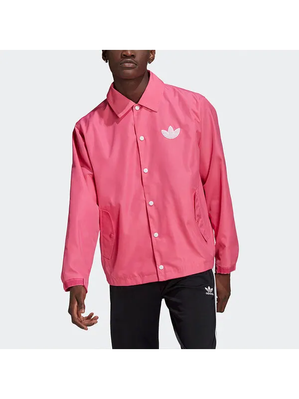 Куртка Adidas originals Big Trfl Men's Jacket Pink — изображение 3 из 4, розовый