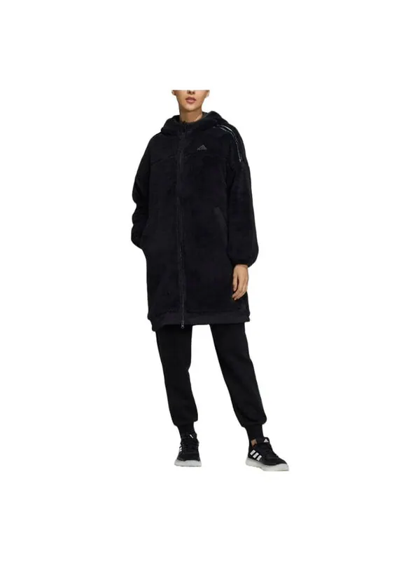 Куртка спортивная куртка из флиса Adidas — изображение 3 из 3, черный