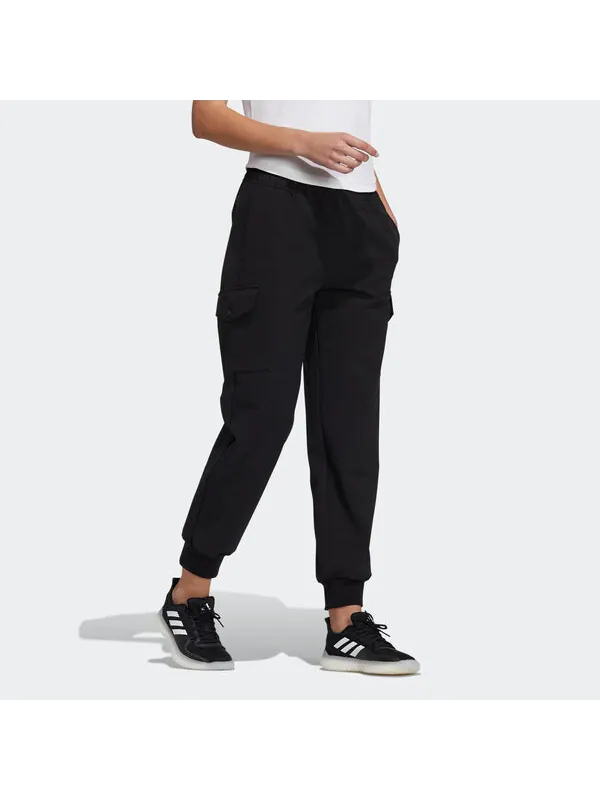Штаны теплые тканые штаны Adidas — изображение 4 из 4, черный