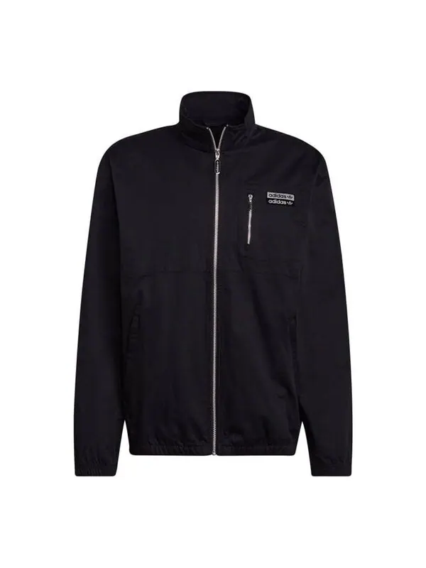 Куртка adidas originals R.y.v. Cotton Twill Double Label Training Sports Stand Collar Logo Jacket — изображение 1 из 4