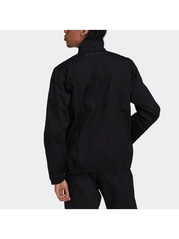 Куртка adidas originals R.y.v. Cotton Twill Double Label Training Sports Stand Collar Logo Jacket — изображение 3 из 4