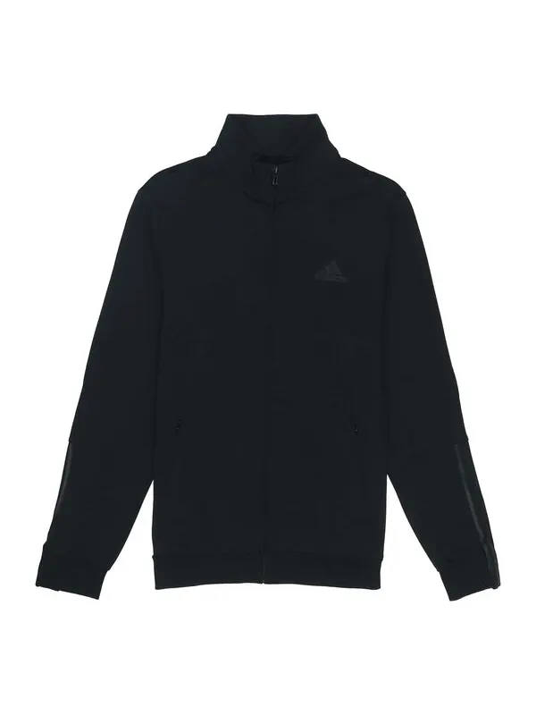 Куртка adidas M DK TJ Solid Color Logo Athleisure Casual Sports Jacket Black — изображение 1 из 4, черный