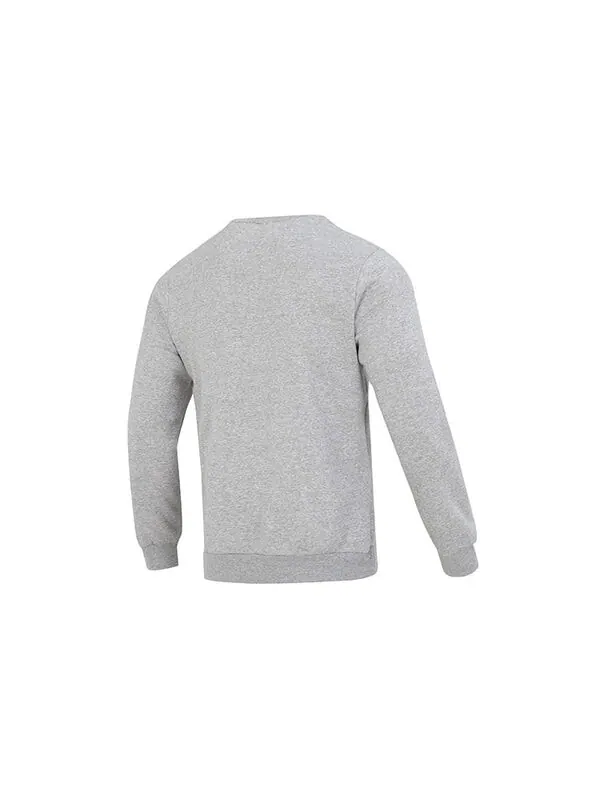Свитер adidas Essentials Fleece Sweatshirt 'Grey' — изображение 2 из 4, серый/черный