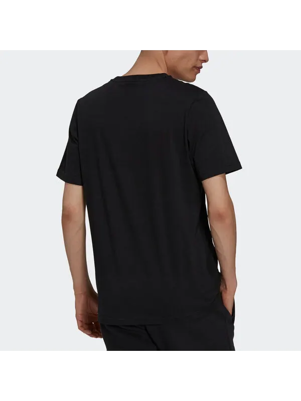 Футболка originals camo infill tee logo sports short sleeve men's black/multi-color Adidas — изображение 3 из 4, черный