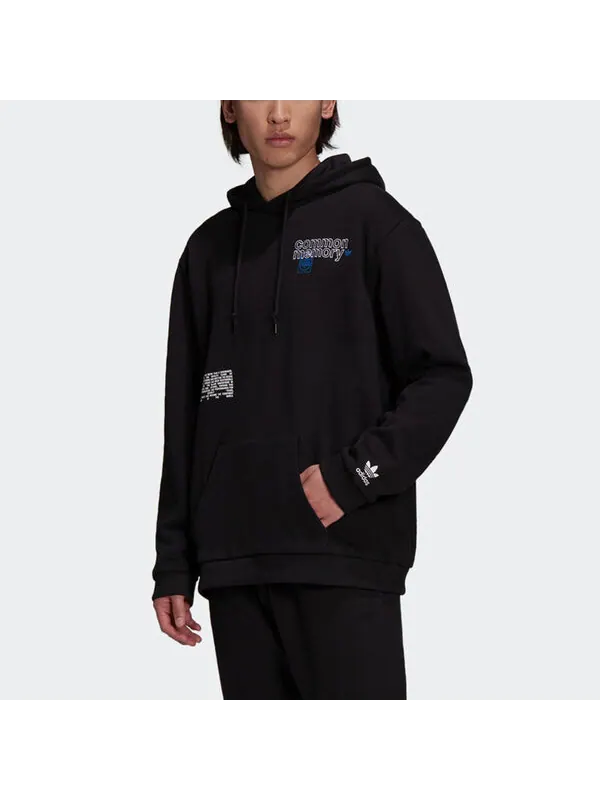 Толстовка Men's adidas originals Sports Pullover Hooded Casual Knit Black — изображение 2 из 3, мульти