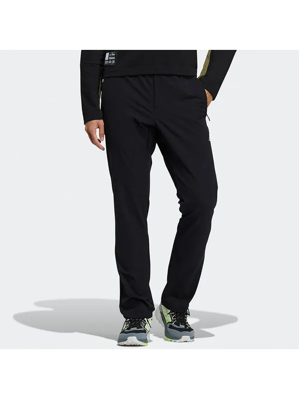 Спортивные штаны Men's adidas Lacing Elastic Waistband Slim Fit Sports Pants/Trousers/Joggers Black — изображение 2 из 4