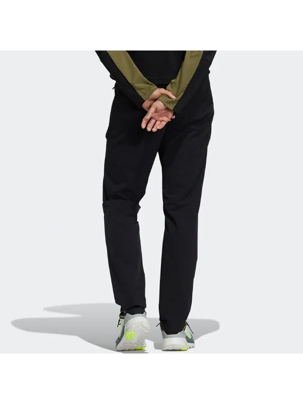 Спортивные штаны Men's adidas Lacing Elastic Waistband Slim Fit Sports Pants/Trousers/Joggers Black — изображение 3 из 4