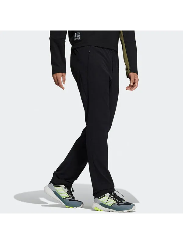 Спортивные штаны Men's adidas Lacing Elastic Waistband Slim Fit Sports Pants/Trousers/Joggers Black — изображение 4 из 4