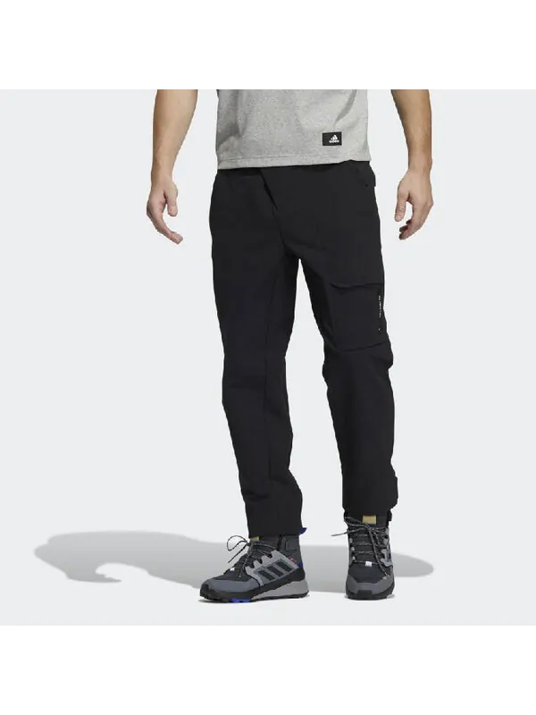 Спортивные штаны Men's adidas Logo Casual Breathable Sports Pants/Trousers/Joggers Black — изображение 2 из 4, мульти