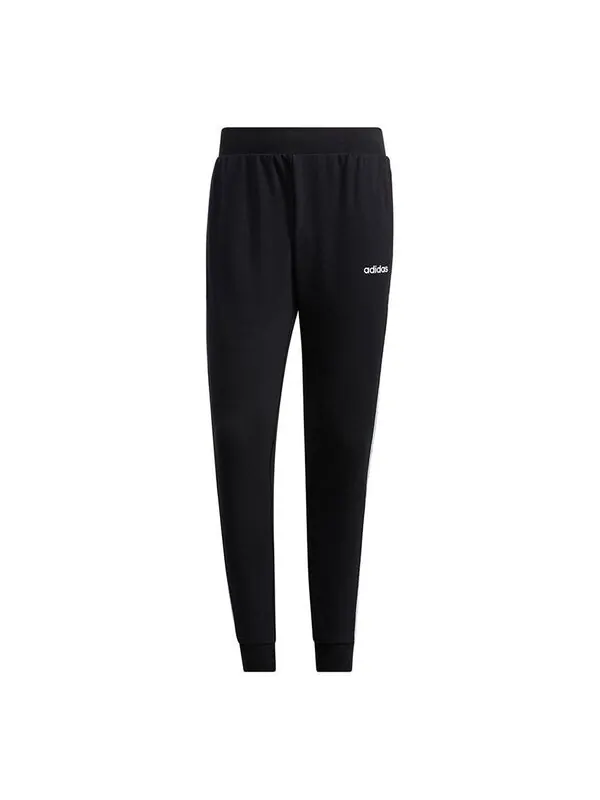 Спортивные штаны Men's adidas neo Ce 3s Knit Casual Breathable Sports Bundle Feet Long — изображение 1 из 4, черный