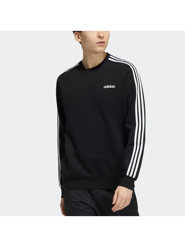 Толстовка men's neo ce 3s swt sports round neck pullover black Adidas — изображение 2 из 4, черный