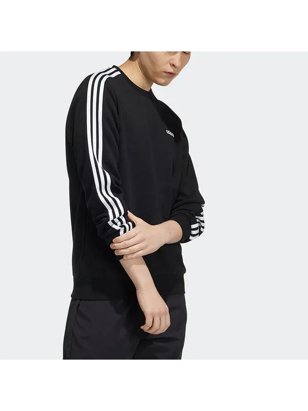 Толстовка men's neo ce 3s swt sports round neck pullover black Adidas — изображение 4 из 4, черный