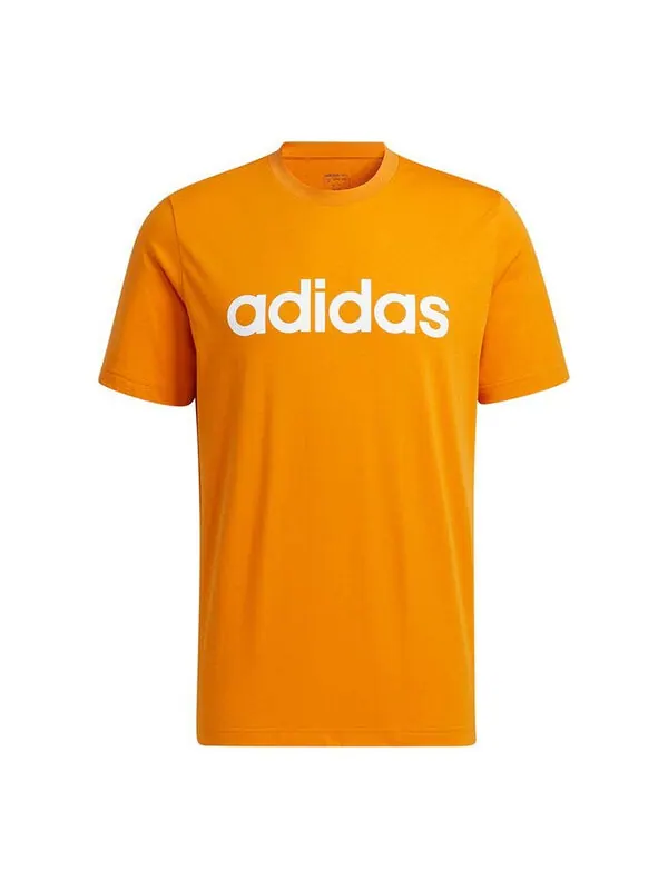 Футболка men's neo ce logo tee logo printing sports round neck short sleeve orange t-shirt Adidas — изображение 1 из 4