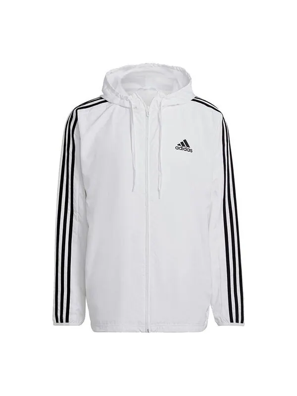 Куртка adidas M 3s Wb Casual Sports Hooded Jacket White — изображение 1 из 4, белый