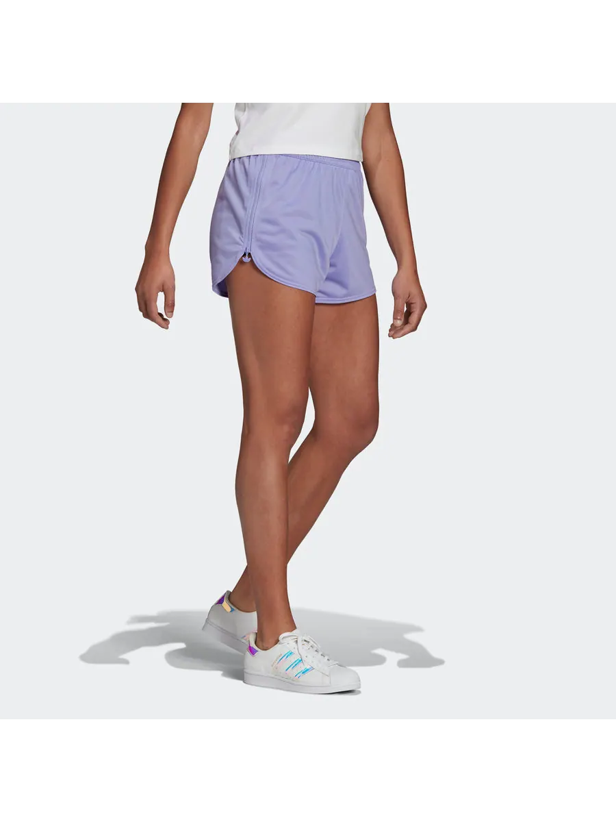 Спортивные шорты (WMNS) adidas originals Shorts Embroidery Shorts Purple — изображение 4 из 4, фиолетовый
