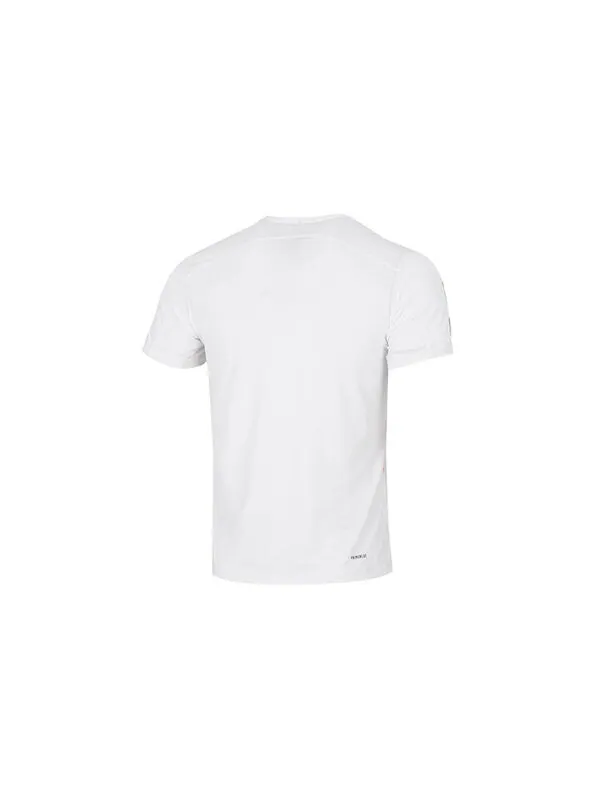 Футболка adidas Solid Color Stripe Logo Micro Mark Athleisure Casual Sports Round Neck Short Sleeve — изображение 2 из 4