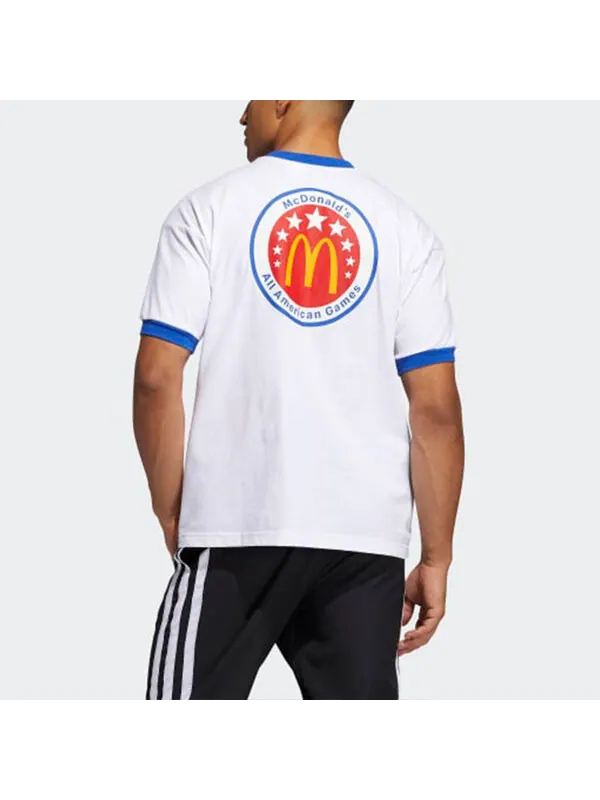 Футболка ee mcd gfx tee short sleeve men's white Adidas — изображение 3 из 4, белый