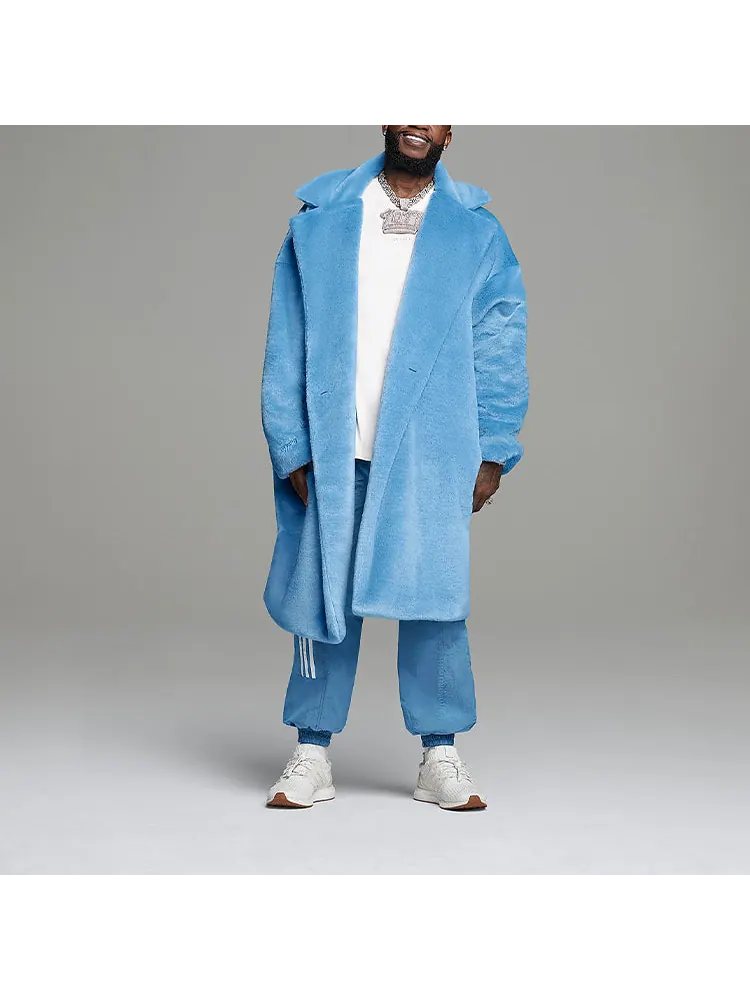 Куртка Adidas originals x Ivy Park Crossover Plush Long Large Jacket Couple Style Blue — изображение 6 из 8, синий