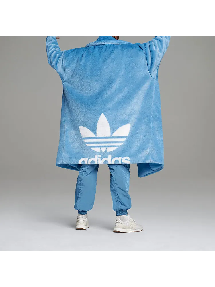 Куртка Adidas originals x Ivy Park Crossover Plush Long Large Jacket Couple Style Blue — изображение 7 из 8, синий