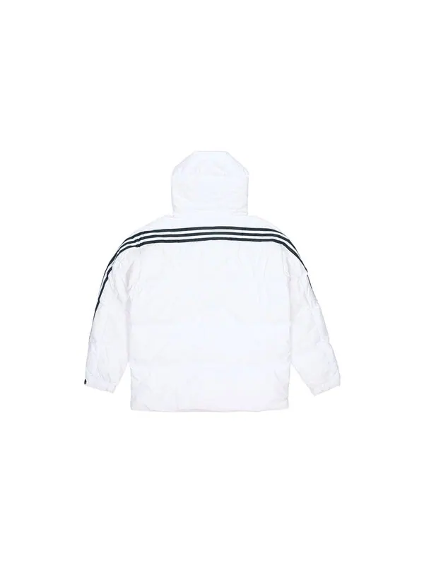 Пуховик adidas 3st Puffy Dwn J Casual Sports Stay Warm hooded down Jacket White — изображение 2 из 4, белый