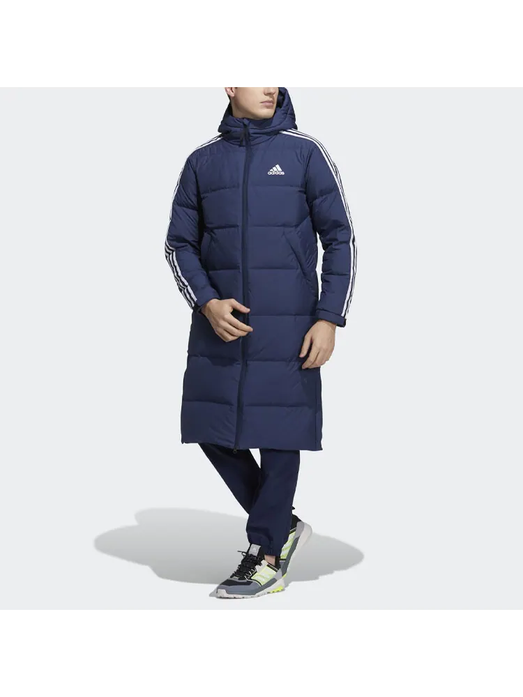 Пуховик Adidas 3St Long Coat — изображение 2 из 6, синий