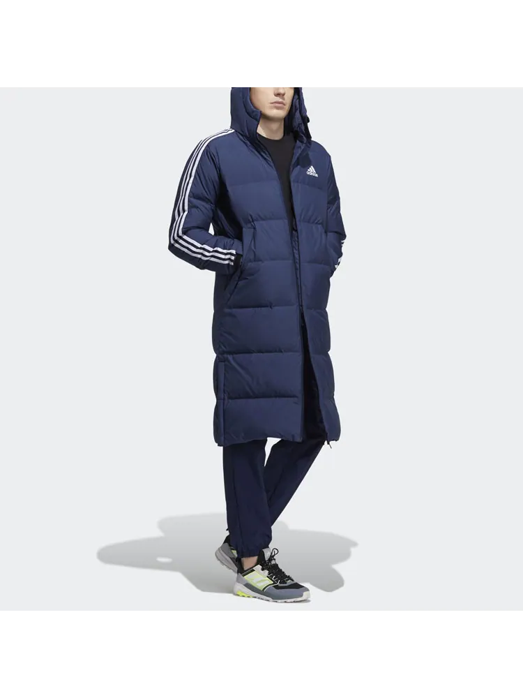 Пуховик Adidas 3St Long Coat — изображение 4 из 6, синий