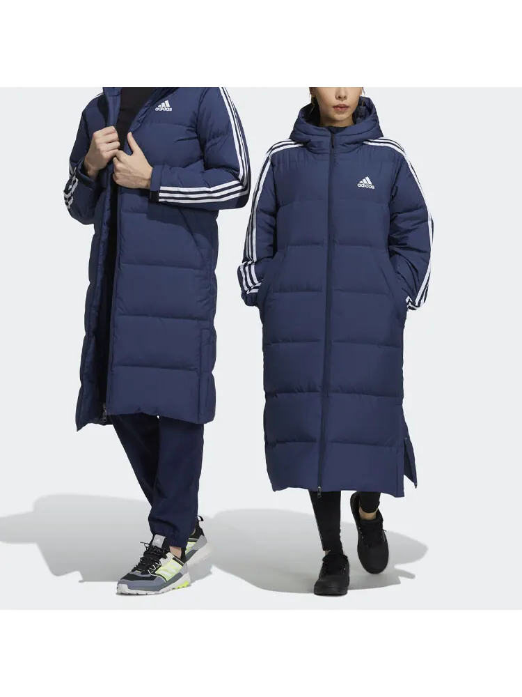 Пуховик Adidas 3St Long Coat — изображение 5 из 6, синий