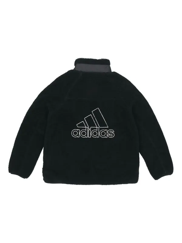Куртка шерпа двусторонняя куртка азиатские размеры Adidas — изображение 2 из 4, черный