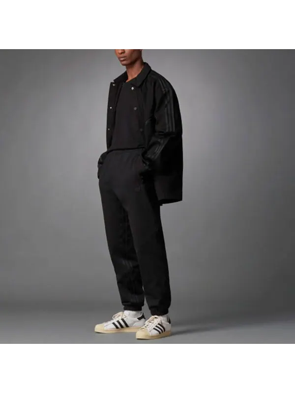 Спортивные штаны adidas originals Blue Version Series Solid Color Casual Sports Long Pants Black — изображение 4 из 4, черный