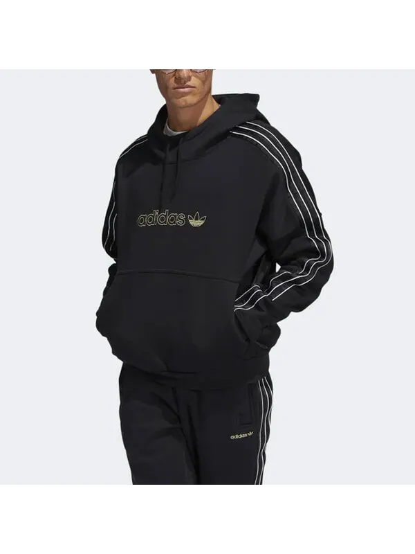 Толстовка Men's adidas originals Stripe Pullover Black — изображение 2 из 4, мульти