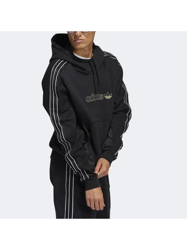 Толстовка Men's adidas originals Stripe Pullover Black — изображение 4 из 4, мульти