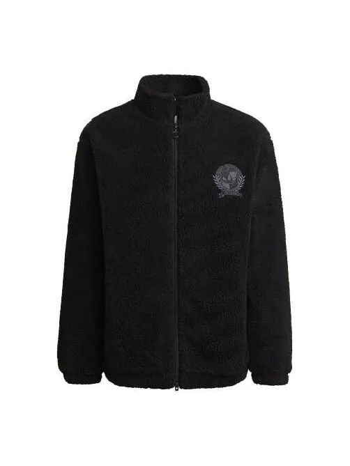 Куртка adidas originals C Crest Jacket Stay Warm polar fleece Stand Collar Black — изображение 1 из 4, черный