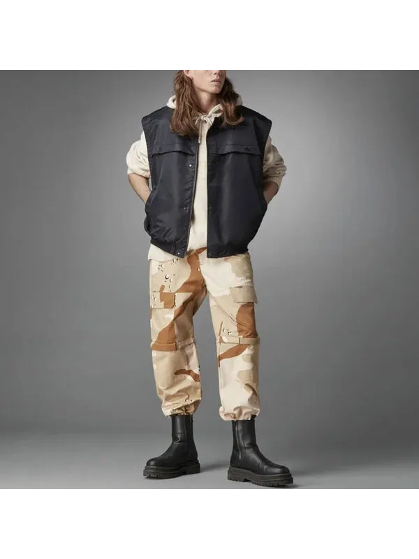 Брюки originals blue version series cotton camouflage cargo casual pants khaki Adidas — изображение 4 из 4, хаки