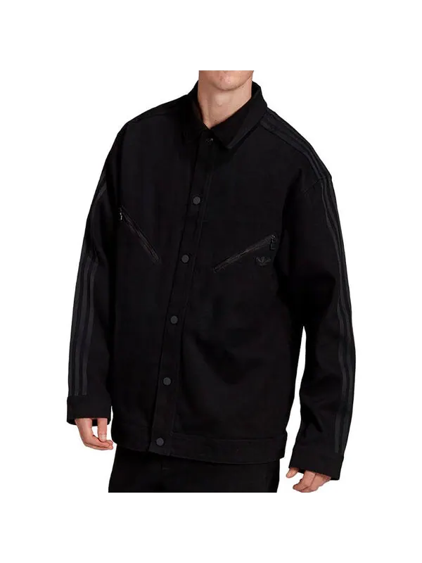 Куртка Adidas Blue Version Montreal Track Jacket 'Black' — изображение 2 из 3, черный