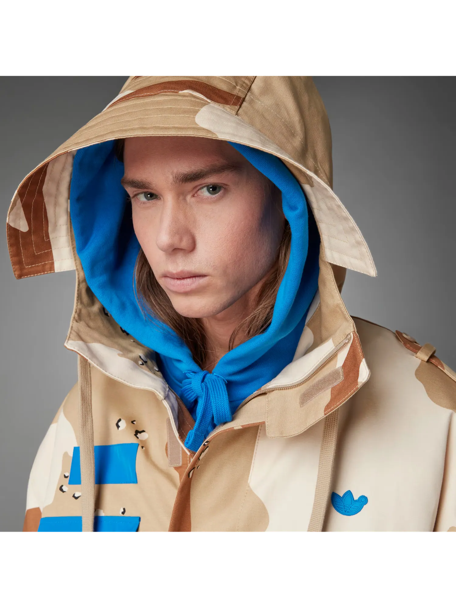 Куртка Adidas Originals Chamarra Parka Blue Version — изображение 3 из 9, мульти
