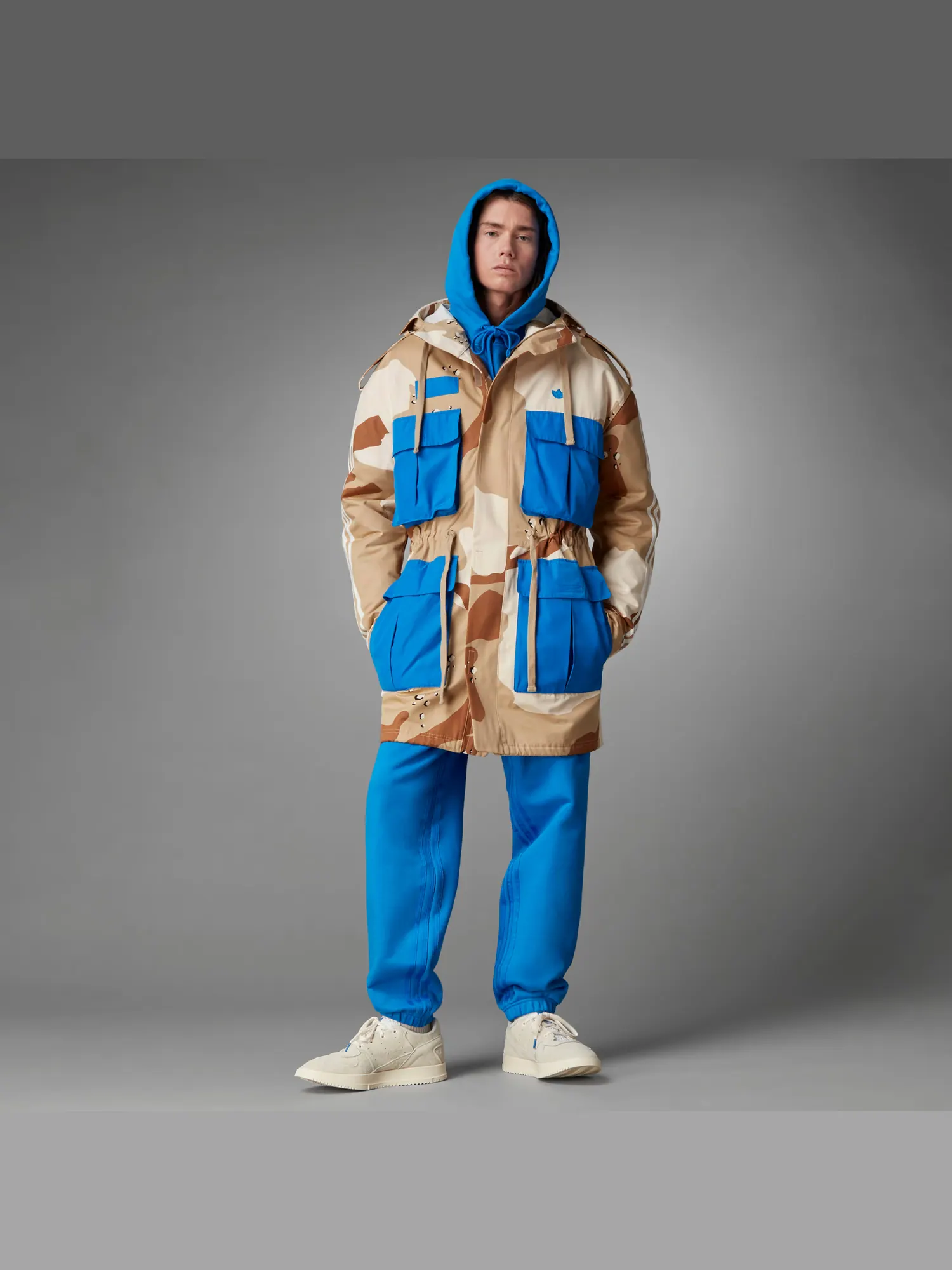 Куртка Adidas Originals Chamarra Parka Blue Version — изображение 4 из 9, мульти