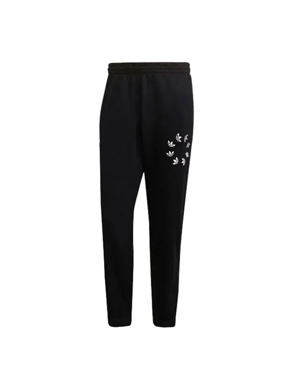 Спортивные штаны adidas originals Logo Printing Loose Sports Bundle Feet Pants Black — изображение 1 из 4, мульти
