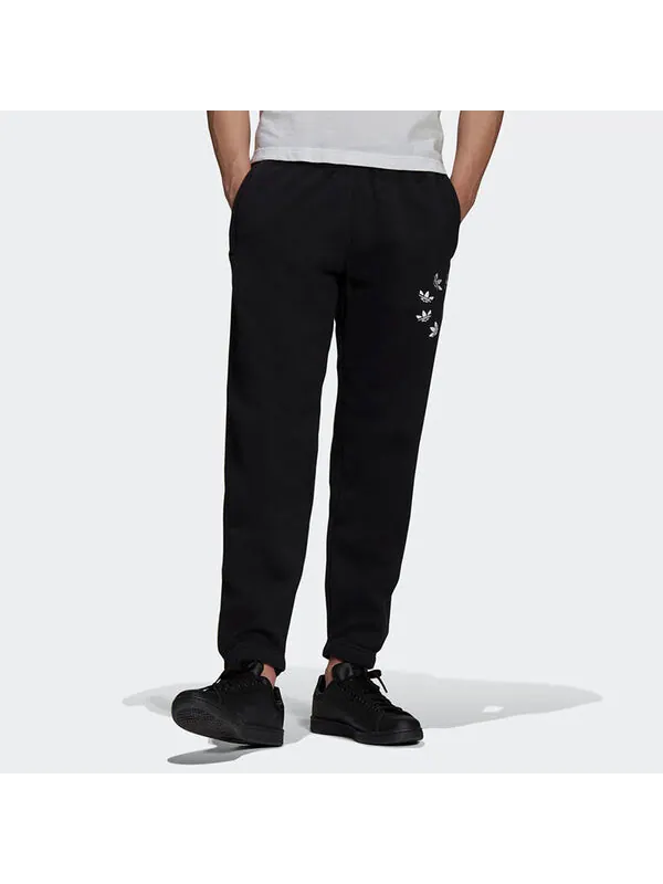 Спортивные штаны adidas originals Logo Printing Loose Sports Bundle Feet Pants Black — изображение 2 из 4, мульти