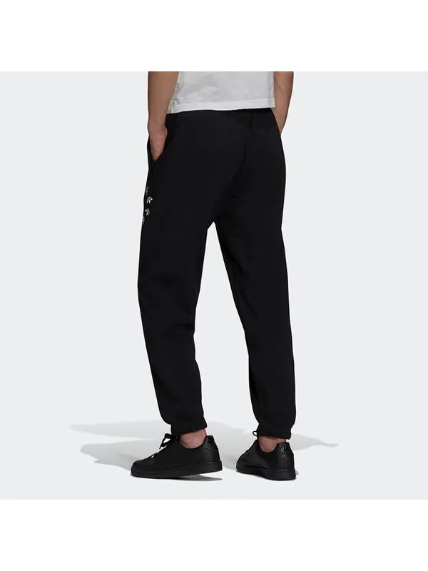 Спортивные штаны adidas originals Logo Printing Loose Sports Bundle Feet Pants Black — изображение 3 из 4, мульти