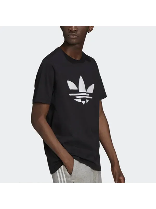 Футболка originals clouds classic large logo breathable sports short sleeve black Adidas — изображение 4 из 4, черный