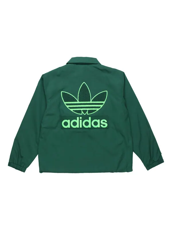 Куртка adidas originals Big Trfl Logo Men's Jacket Green — изображение 1 из 4, зеленый