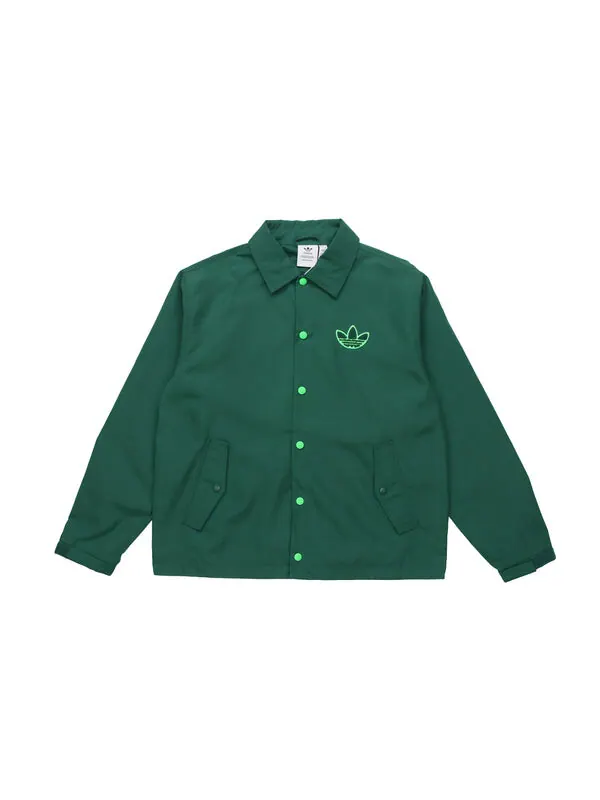 Куртка adidas originals Big Trfl Logo Men's Jacket Green — изображение 2 из 4, зеленый