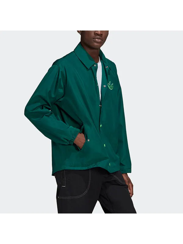 Куртка adidas originals Big Trfl Logo Men's Jacket Green — изображение 3 из 4, зеленый