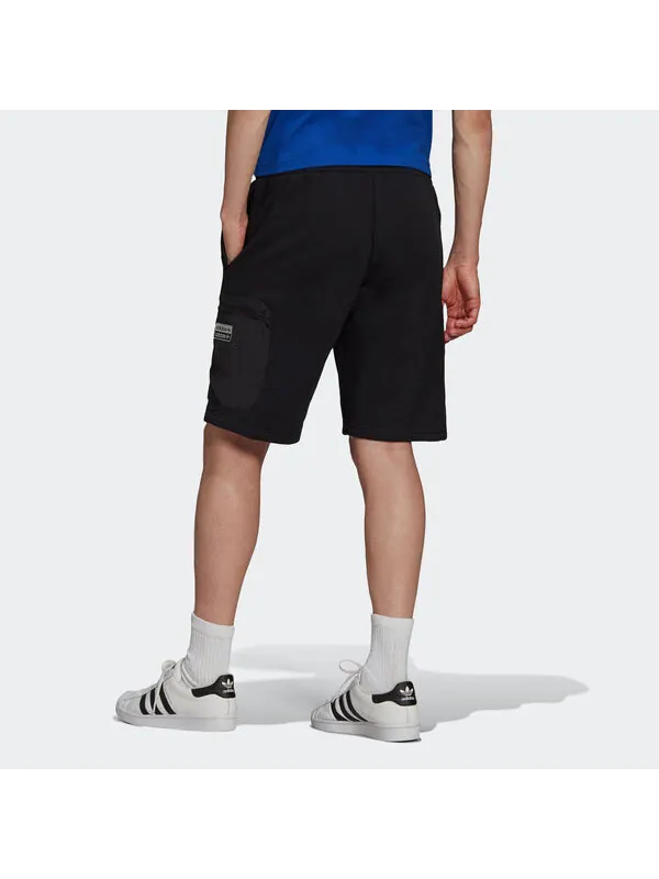 Шорты originals tactical short metallic zipper cargo pocket sports shorts black Adidas — изображение 3 из 4, черный