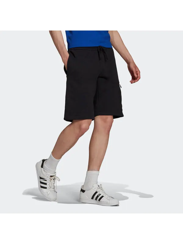 Шорты originals tactical short metallic zipper cargo pocket sports shorts black Adidas — изображение 4 из 4, черный
