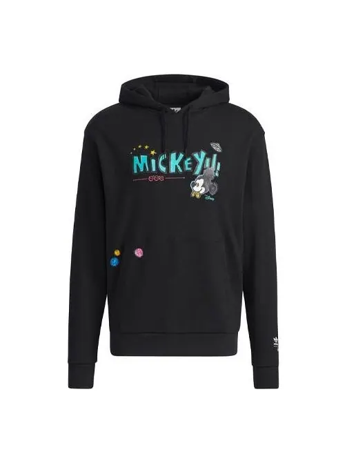 Толстовка adidas originals D Kas Hd II Mickey Printing Casual Pullover Black — изображение 1 из 4, черный